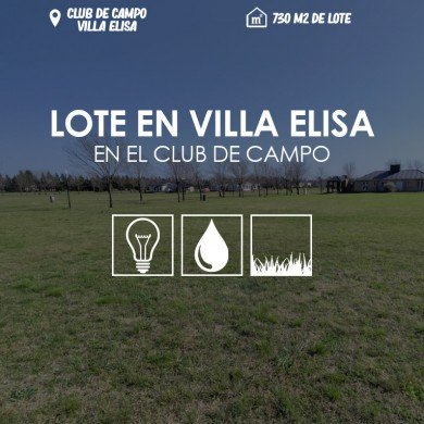 Lote en Club de Campo- Villa Elisa