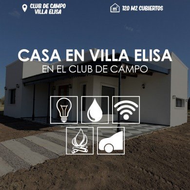 Casa en Club de campo- Villa Elisa