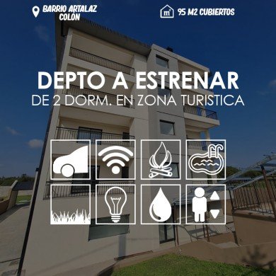Depto en Edificio Artalaz- Colon ER